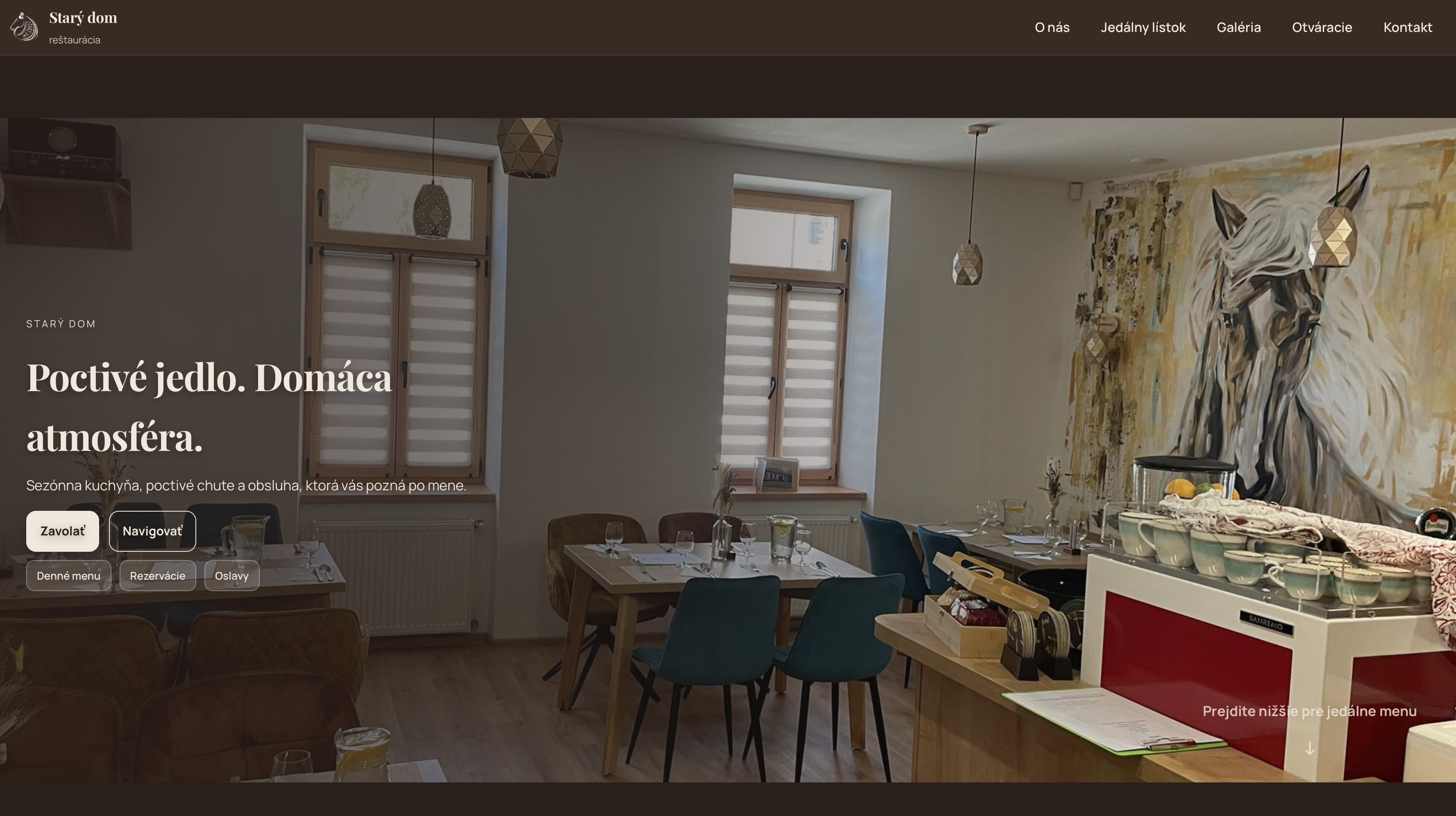 Starý Dom — reštaurácia